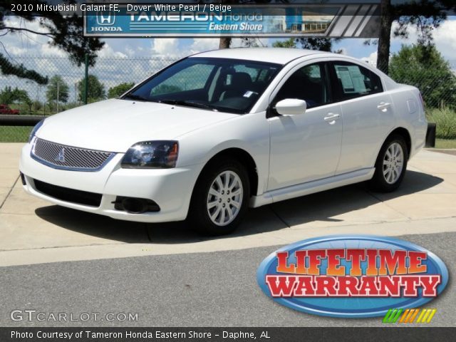 2010 Mitsubishi Galant FE in Dover White Pearl