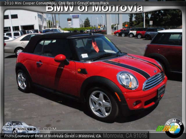 2010 Mini Cooper Convertible in Chili Red