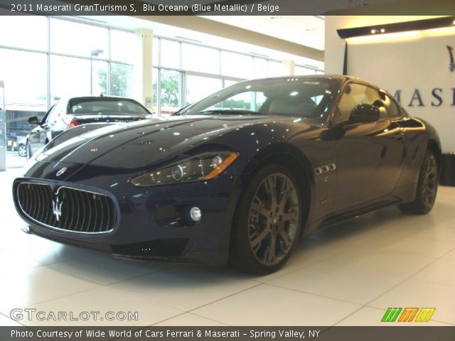2011 Maserati GranTurismo S in Blu Oceano (Blue Metallic)