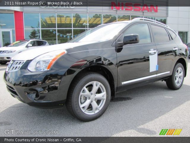 2011 Nissan Rogue SV in Wicked Black