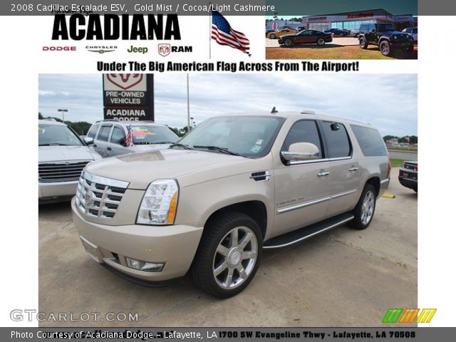 2008 Cadillac Escalade ESV in Gold Mist