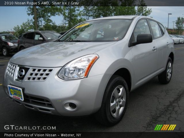 2010 Nissan Rogue S AWD in Silver Ice