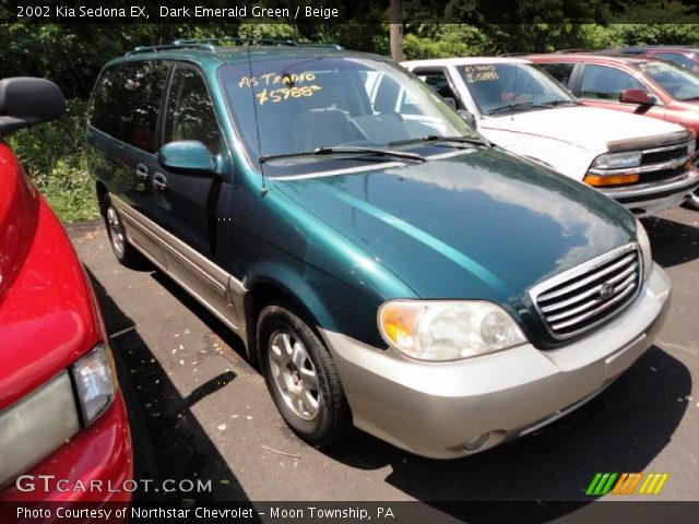 2002 Kia Sedona EX in Dark Emerald Green