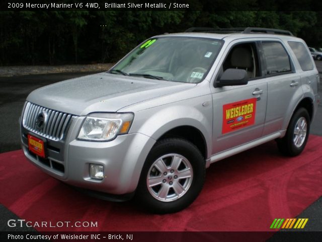 2009 Mercury Mariner V6 4WD in Brilliant Silver Metallic