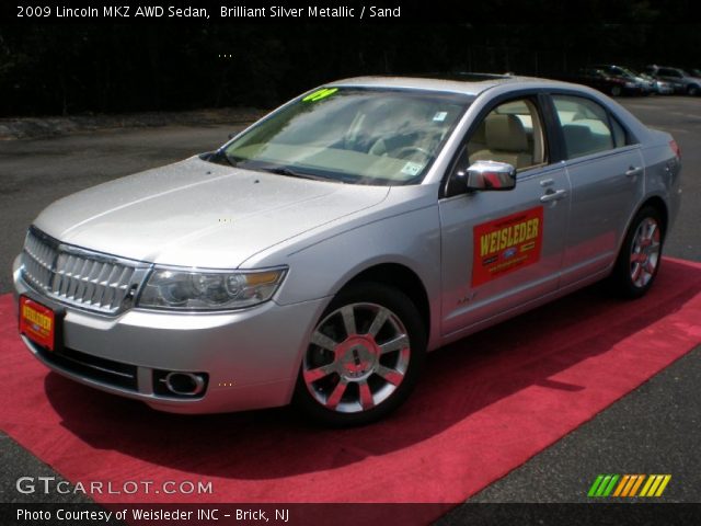 2009 Lincoln MKZ AWD Sedan in Brilliant Silver Metallic