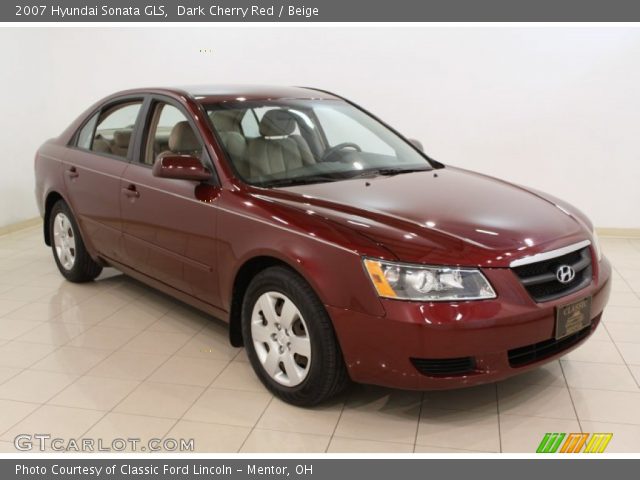 2007 Hyundai Sonata GLS in Dark Cherry Red