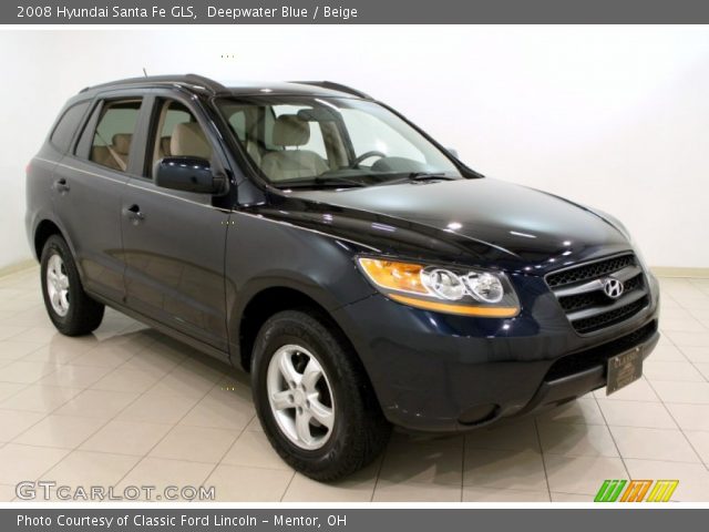 2008 Hyundai Santa Fe GLS in Deepwater Blue