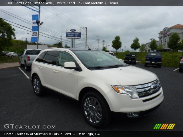 2008 Ford Edge Limited AWD in White Sand Tri-Coat Metallic