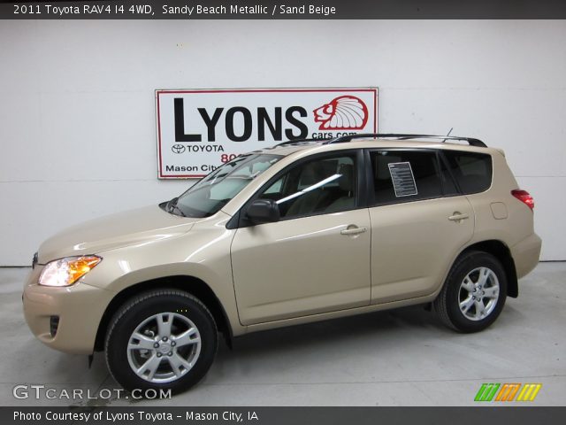 2011 Toyota RAV4 I4 4WD in Sandy Beach Metallic