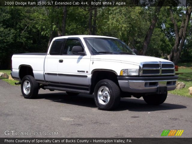 2000 Dodge Ram 1500 SLT Extended Cab 4x4 in Bright White