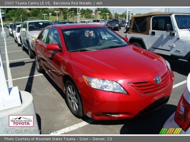2007 Toyota Camry LE V6 in Barcelona Red Metallic