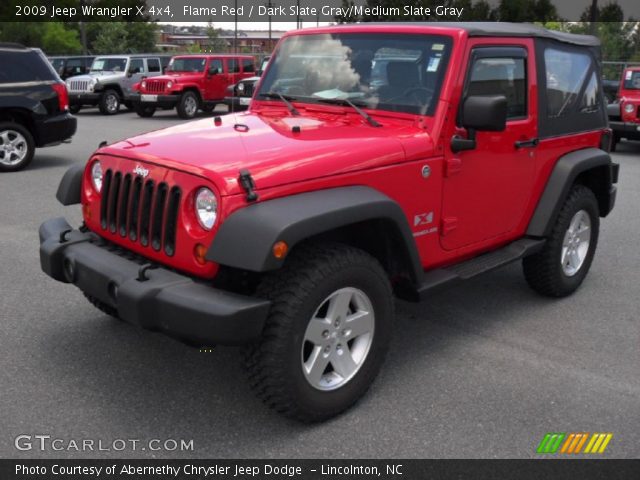 2009 Jeep Wrangler X 4x4 in Flame Red