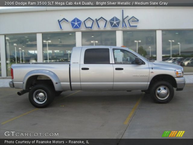2006 Dodge Ram 3500 SLT Mega Cab 4x4 Dually in Bright Silver Metallic