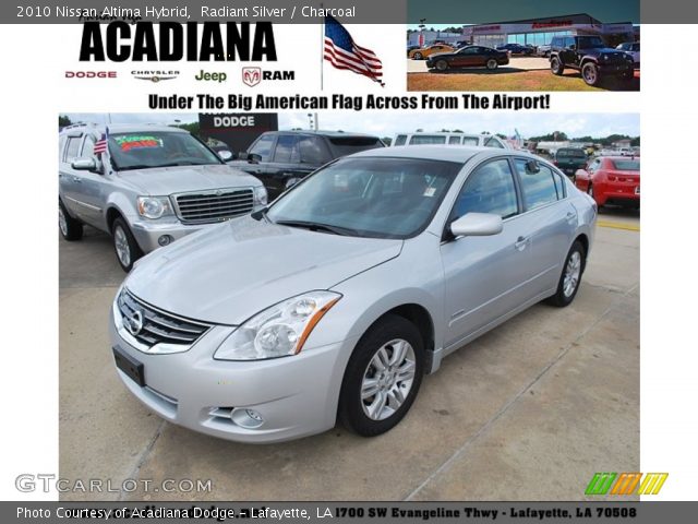 2010 Nissan Altima Hybrid in Radiant Silver