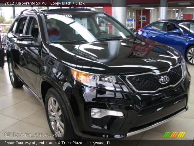 2012 Kia Sorento SX V6 in Ebony Black