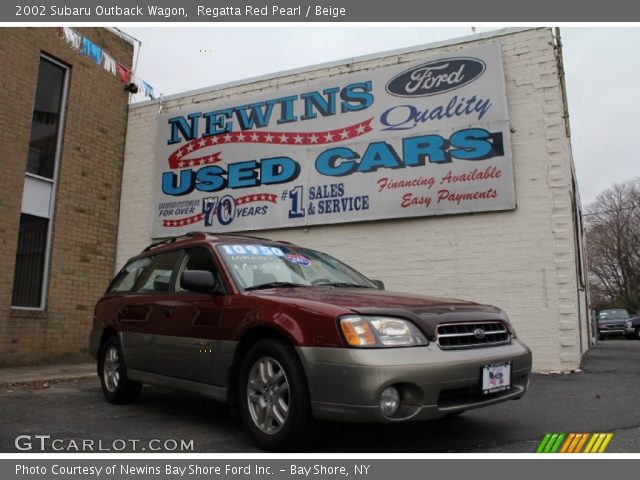 2002 Subaru Outback Wagon in Regatta Red Pearl