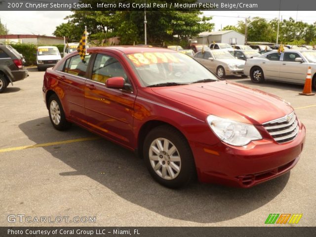 2007 Chrysler Sebring Sedan in Inferno Red Crystal Pearl