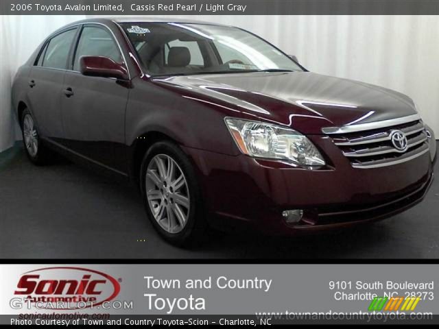 2006 Toyota Avalon Limited in Cassis Red Pearl
