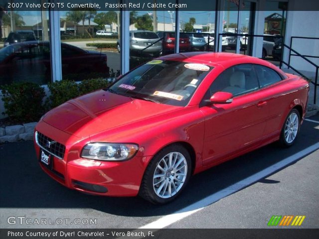 2007 Volvo C70 T5 Convertible in Passion Red
