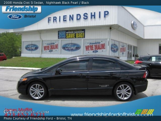 2008 Honda Civic Si Sedan in Nighthawk Black Pearl