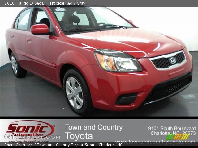 2010 Kia Rio LX Sedan in Tropical Red