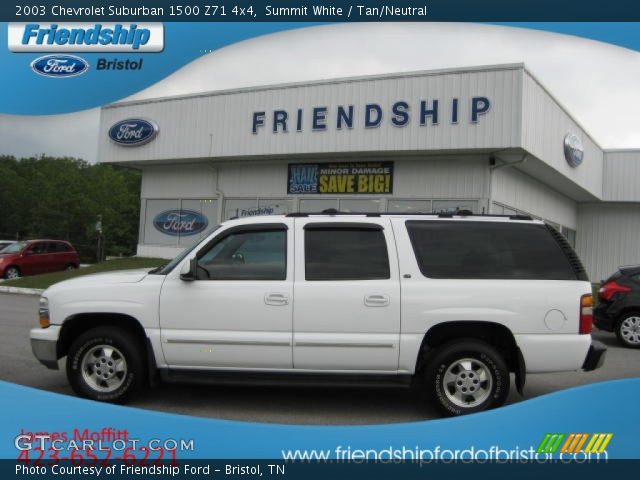 2003 Chevrolet Suburban 1500 Z71 4x4 in Summit White