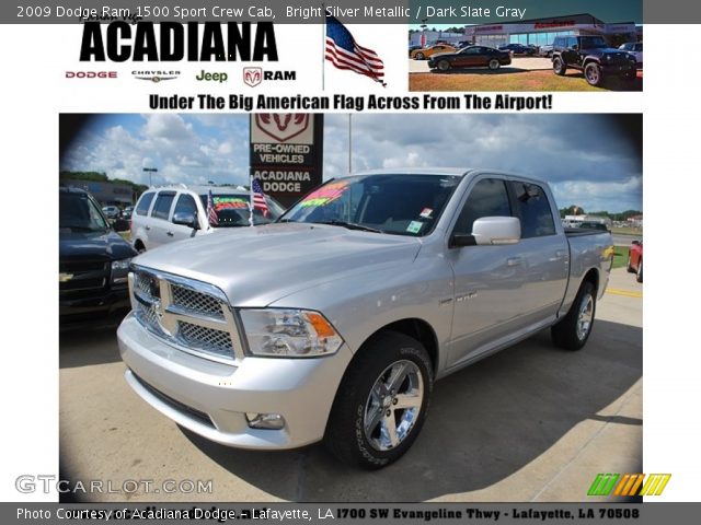 2009 Dodge Ram 1500 Sport Crew Cab in Bright Silver Metallic