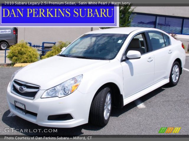 2010 Subaru Legacy 2.5i Premium Sedan in Satin White Pearl