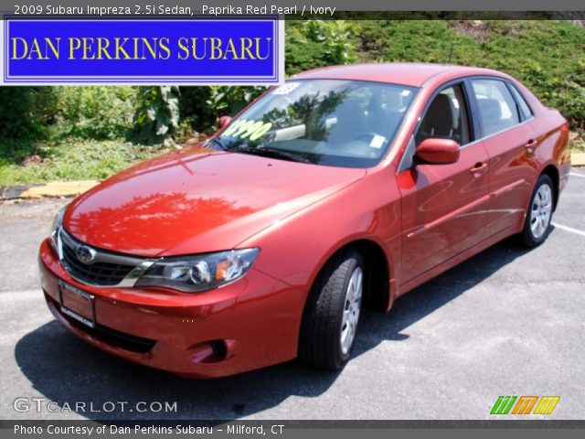 2009 Subaru Impreza 2.5i Sedan in Paprika Red Pearl