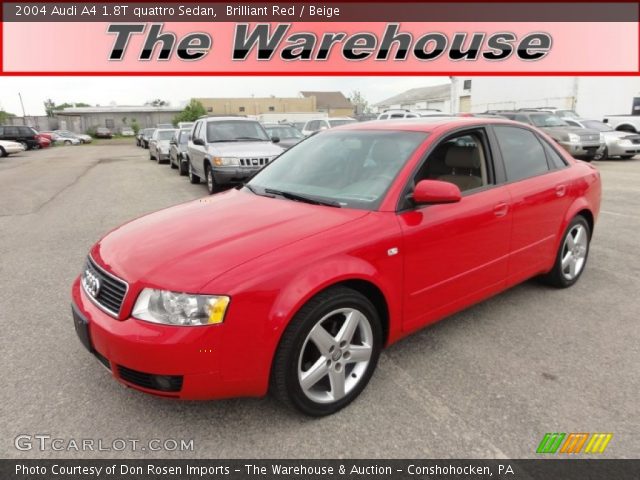 2004 Audi A4 1.8T quattro Sedan in Brilliant Red