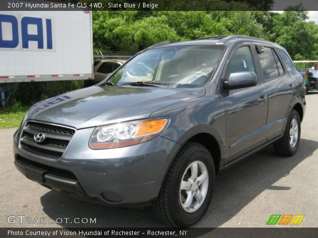 2007 Hyundai Santa Fe GLS 4WD in Slate Blue