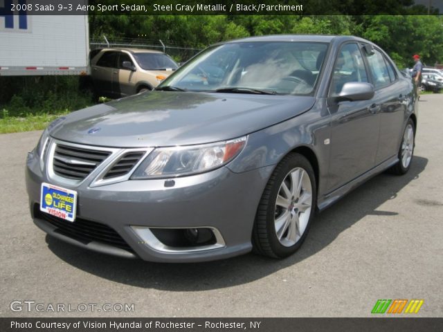2008 Saab 9-3 Aero Sport Sedan in Steel Gray Metallic
