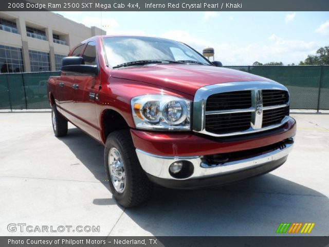 2008 Dodge Ram 2500 SXT Mega Cab 4x4 in Inferno Red Crystal Pearl