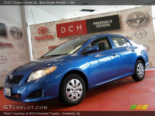 2010 Toyota Corolla LE in Blue Streak Metallic