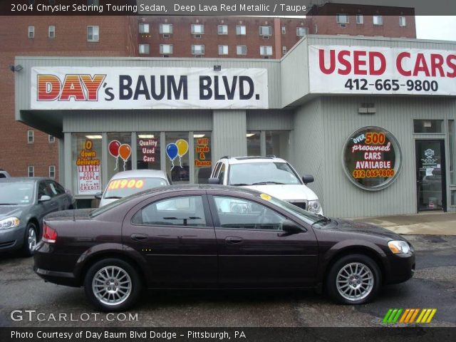 2004 Chrysler Sebring Touring Sedan in Deep Lava Red Metallic