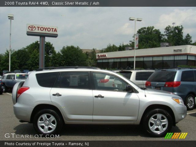 2008 Toyota RAV4 4WD in Classic Silver Metallic