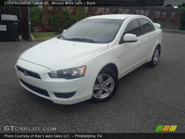 2009 Mitsubishi Lancer ES in Wicked White Satin