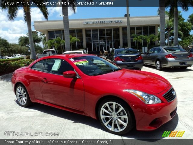 2009 Infiniti G 37 S Sport Convertible in Vibrant Red