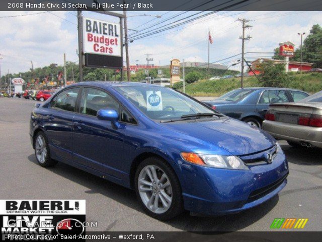 2008 Honda Civic Si Sedan in Fiji Blue Pearl