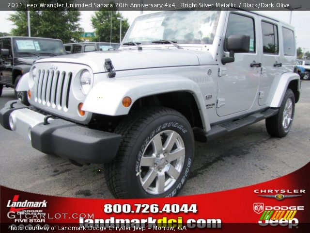 2011 Jeep Wrangler Unlimited Sahara 70th Anniversary 4x4 in Bright Silver Metallic