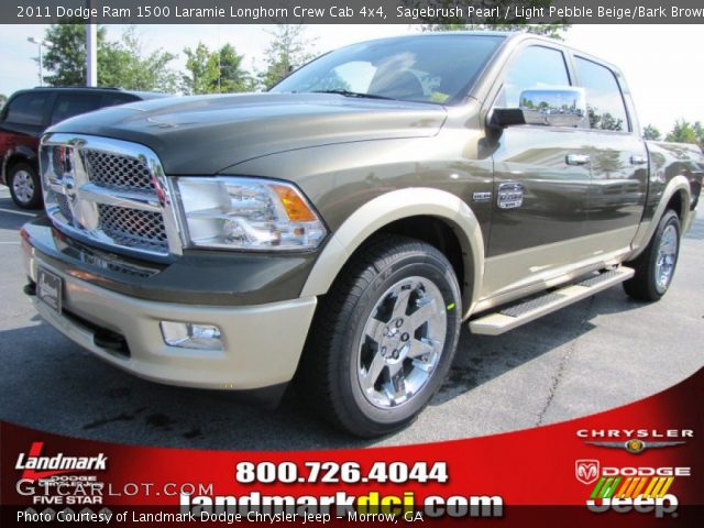 2011 Dodge Ram 1500 Laramie Longhorn Crew Cab 4x4 in Sagebrush Pearl