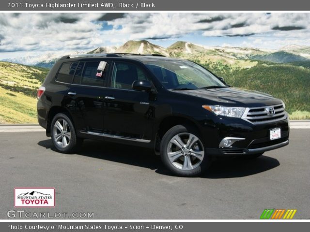2011 Toyota Highlander Limited 4WD in Black