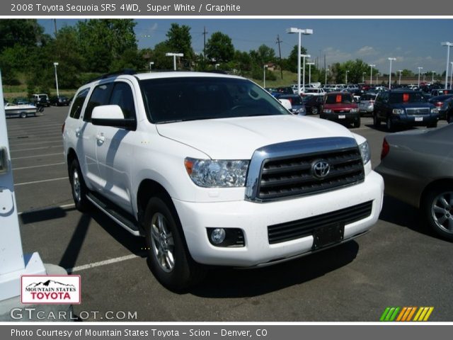 2008 Toyota Sequoia SR5 4WD in Super White