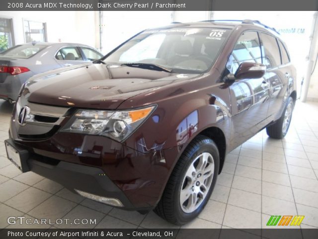 2008 Acura MDX Technology in Dark Cherry Pearl