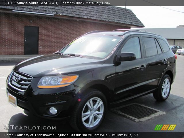 2010 Hyundai Santa Fe SE 4WD in Phantom Black Metallic