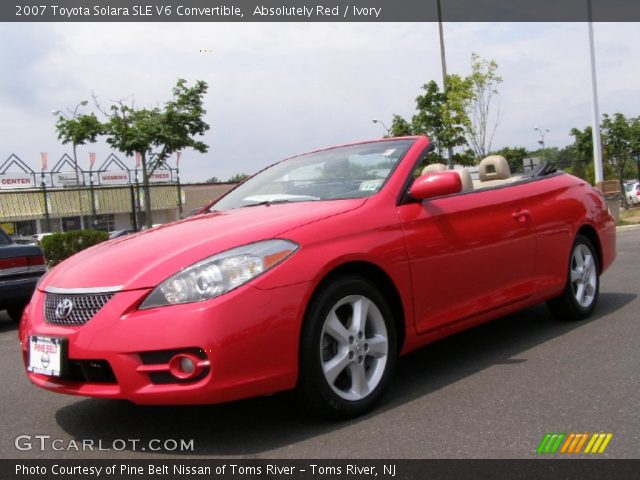 2007 Toyota Solara SLE V6 Convertible in Absolutely Red