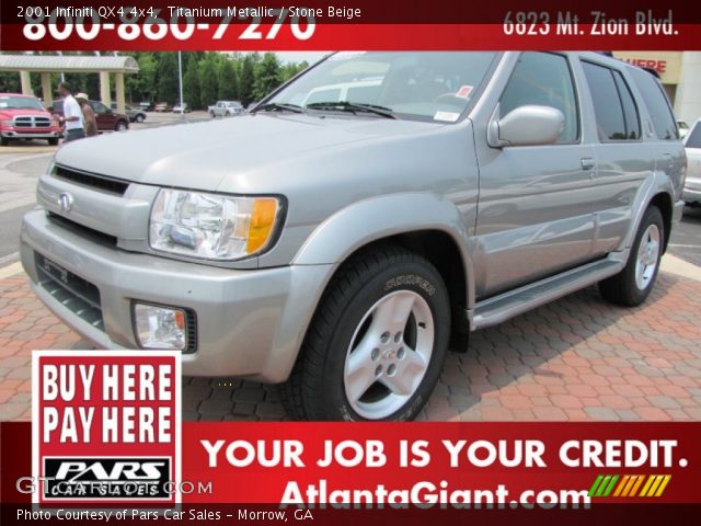 2001 Infiniti QX4 4x4 in Titanium Metallic