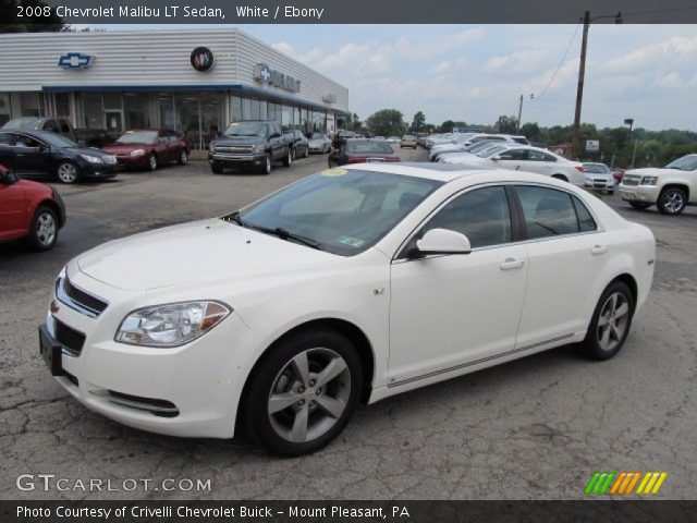 2008 Chevrolet Malibu LT Sedan in White