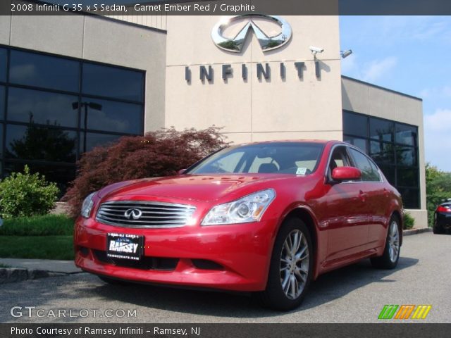 2008 Infiniti G 35 x S Sedan in Garnet Ember Red
