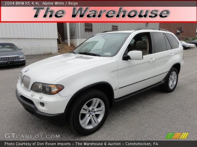 2004 BMW X5 4.4i in Alpine White